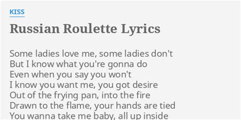 lyrics russian rouletteindex.php